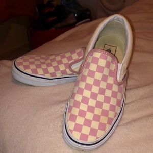 Pink Checkered Vans